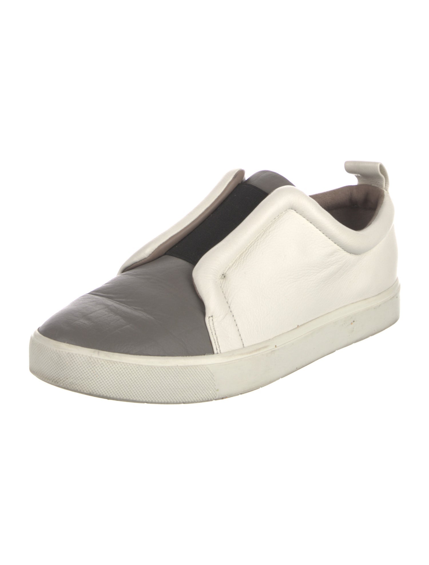 Vince Leather Colorblock Pattern Sneakers