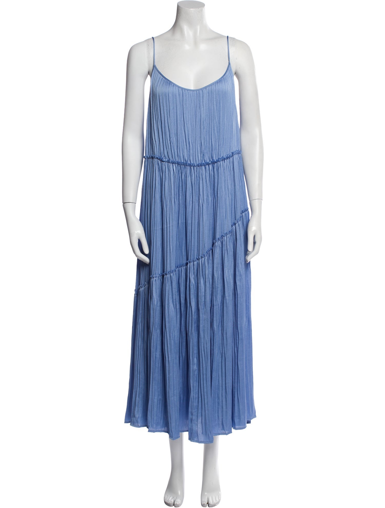 Vince Scoop Neck Midi Length Dress