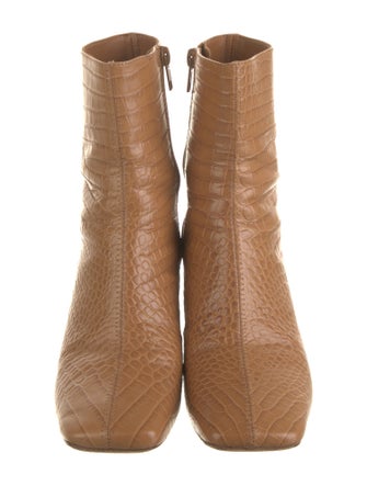 Vince Embossed Leather Patterned Boots