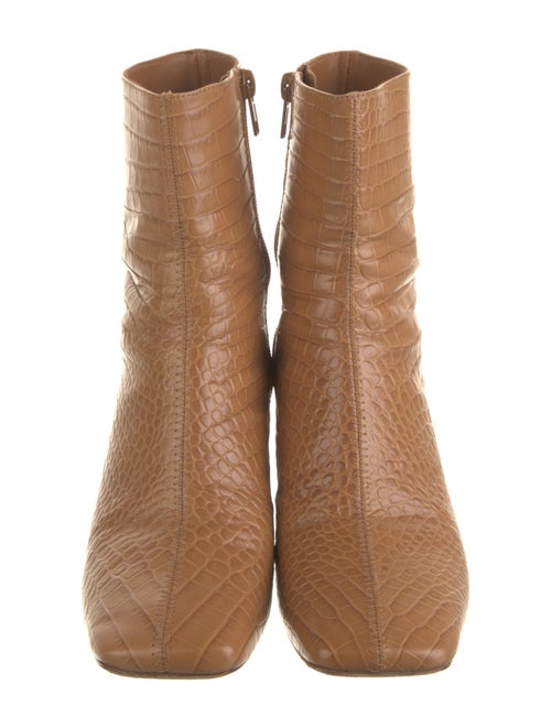 Vince Embossed Leather Patterned Boots