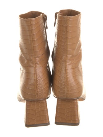 Vince Embossed Leather Patterned Boots