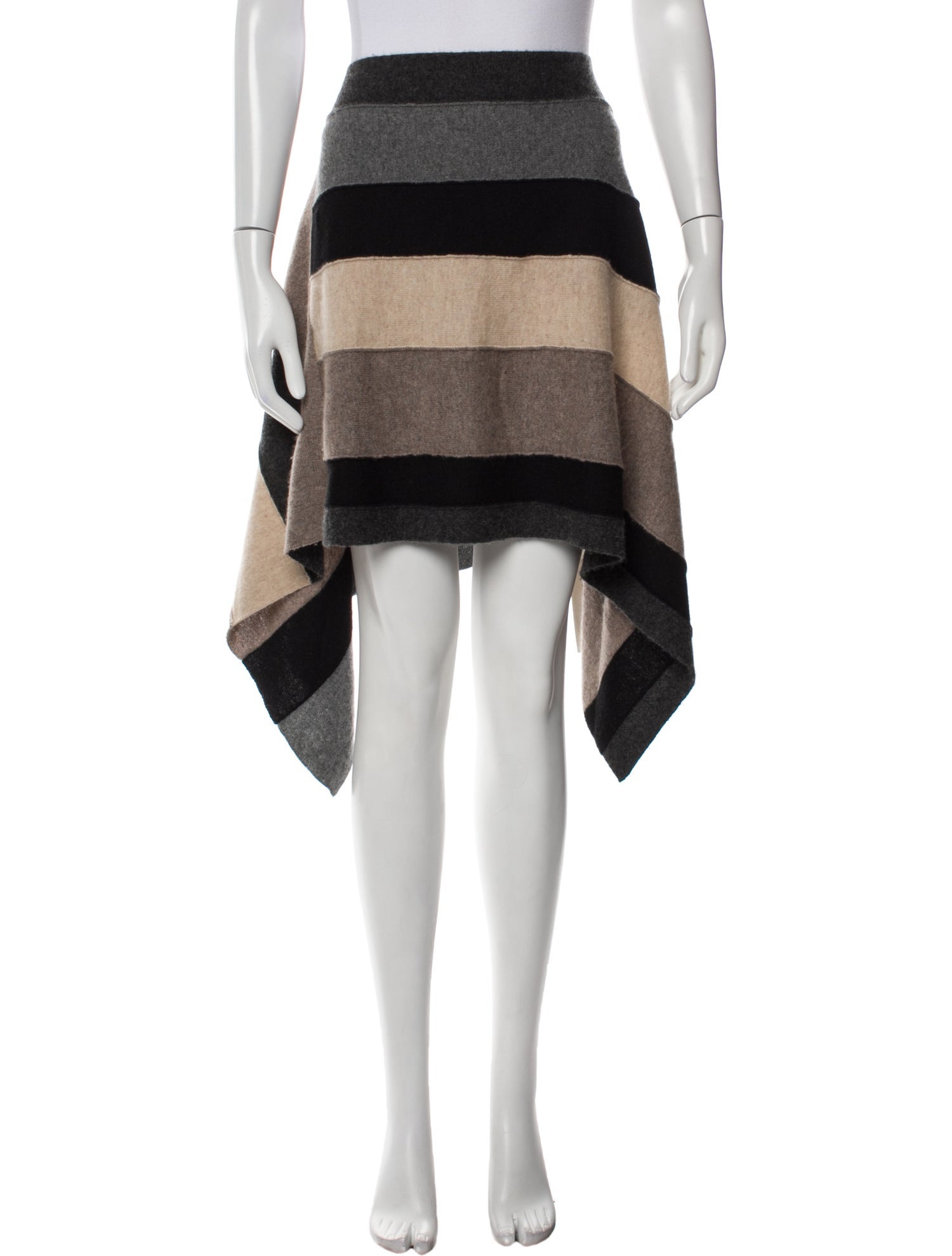 Vince Cashmere Striped Poncho