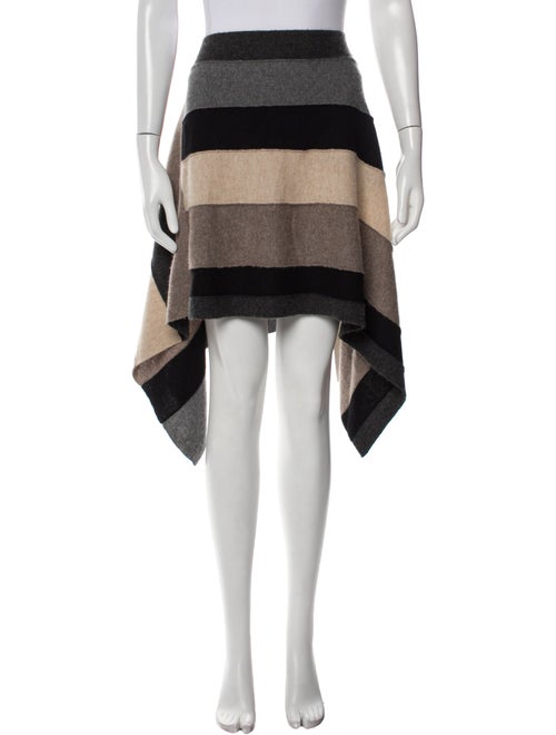 Vince Cashmere Striped Poncho
