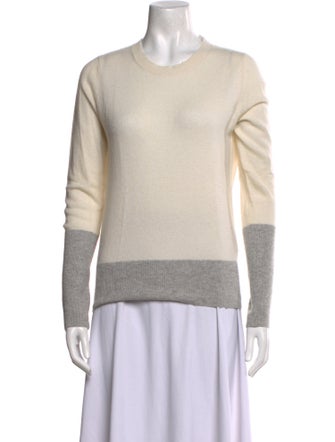 Vince Cashmere Colorblock Pattern Sweater