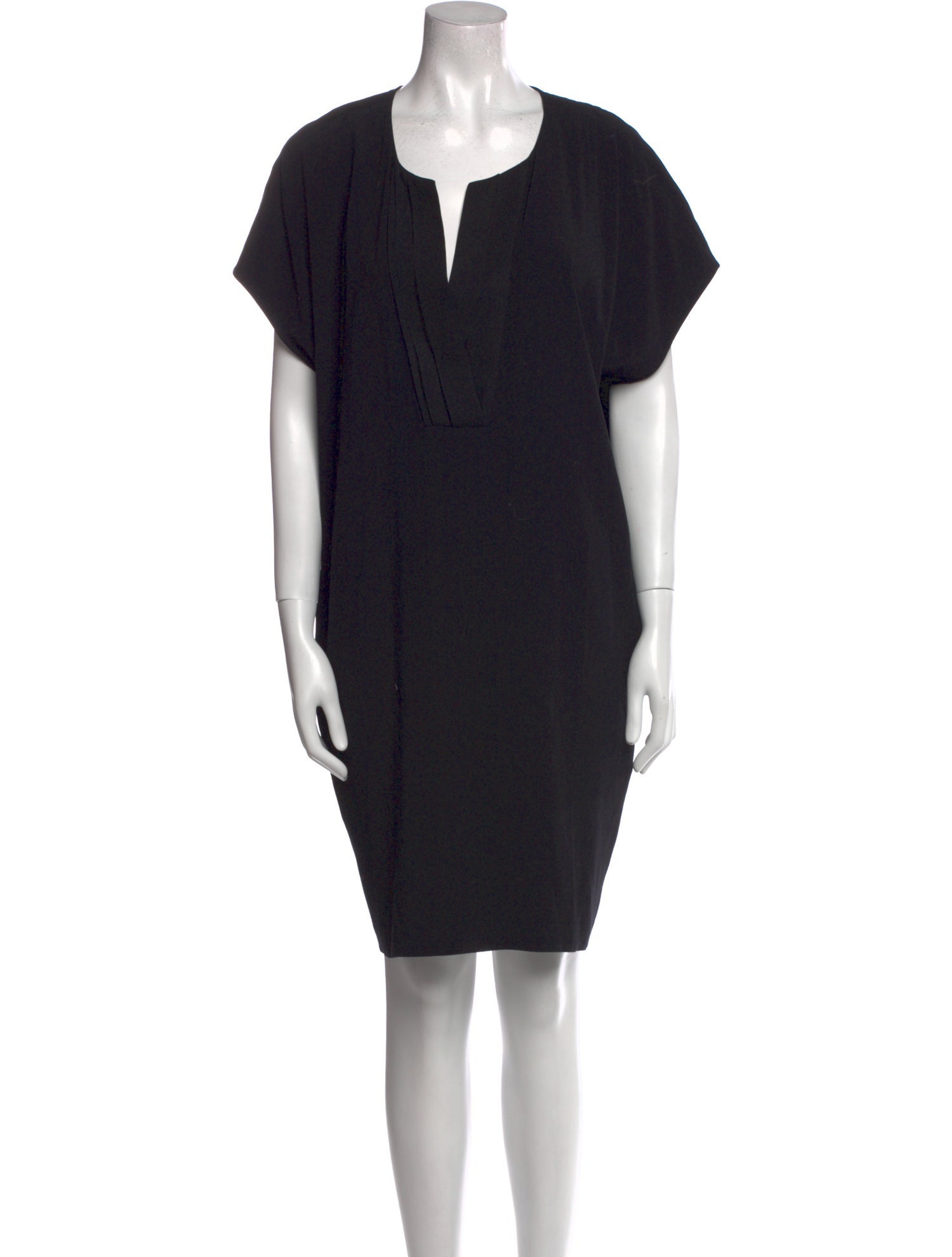 Vince V-Neck Knee-Length Dress