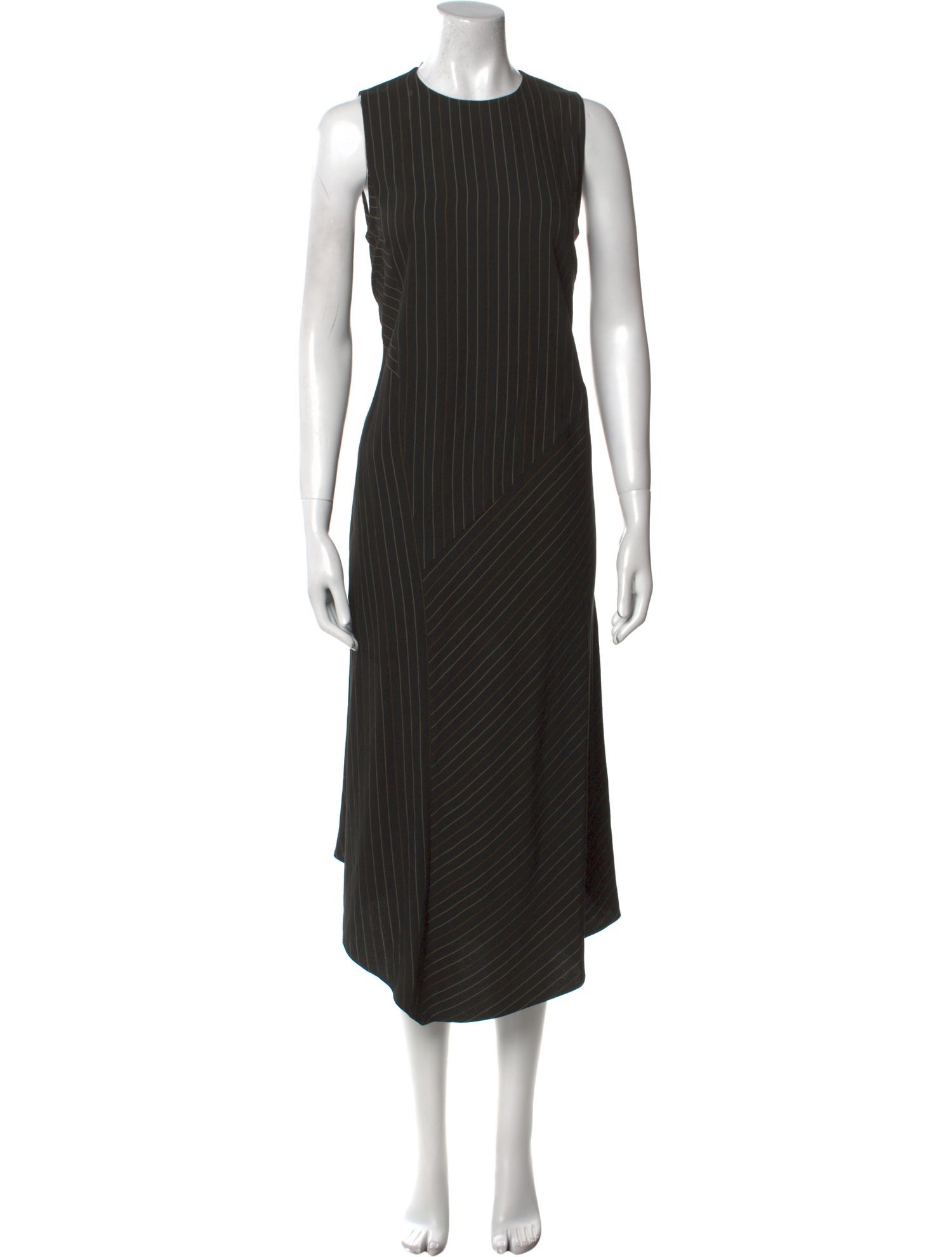 Vince Striped Midi Length Dress