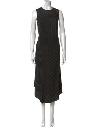Vince Striped Midi Length Dress