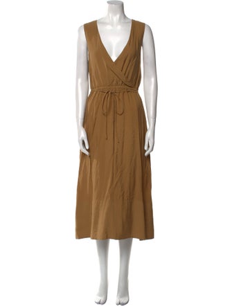 Vince V-Neck Long Dress