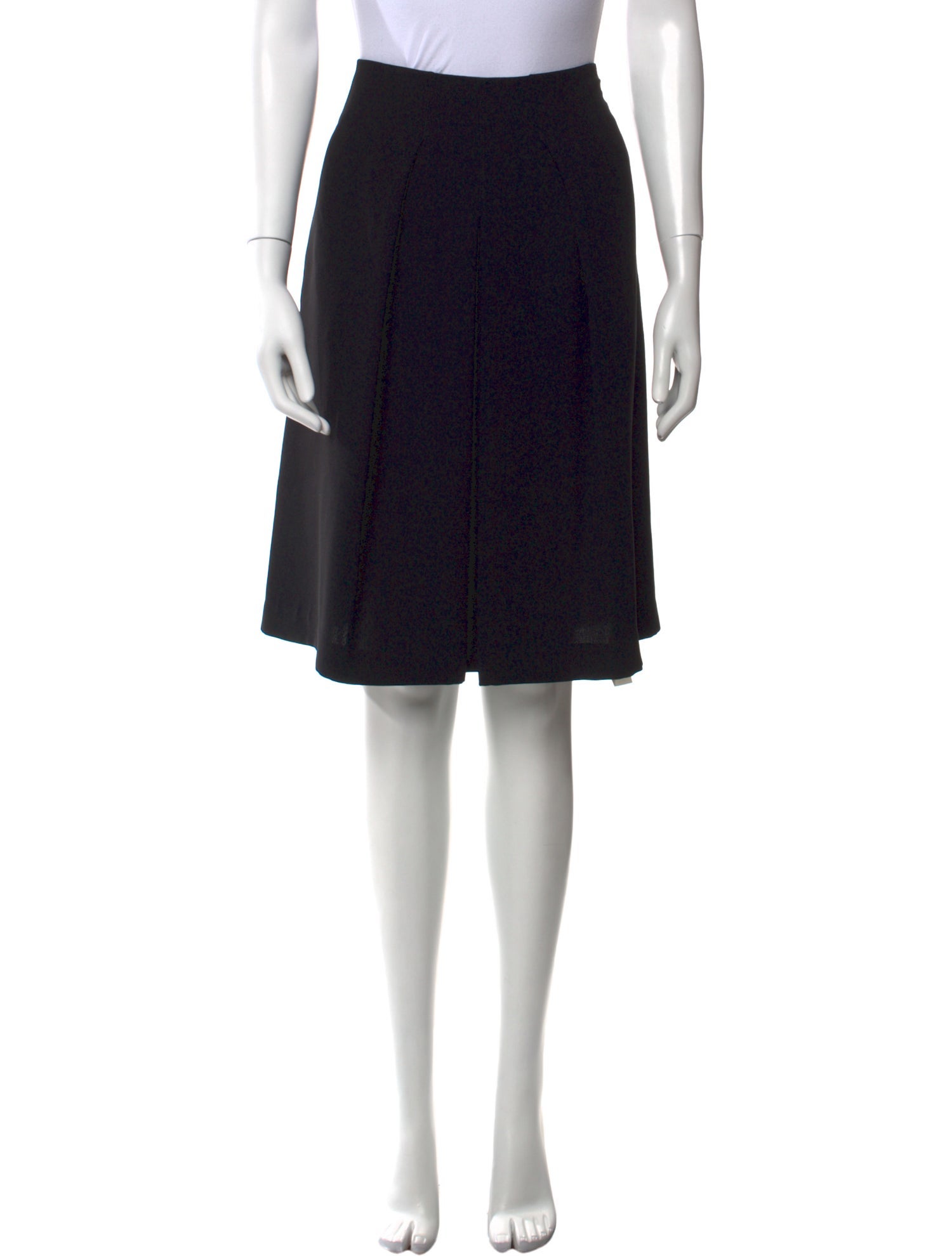Vince Pleated Accents Knee-Length Skirt
