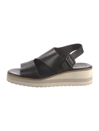 Vince Leather Slingback Sandals