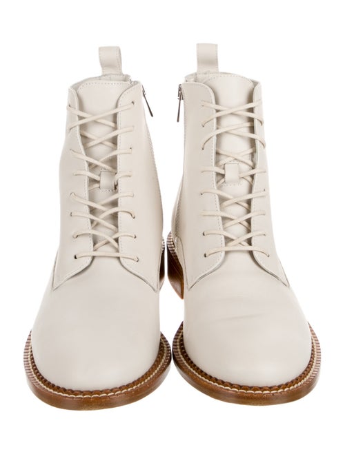 Vince Leather Combat Boots