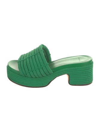 Vince Leather Trim Embellishment Slides