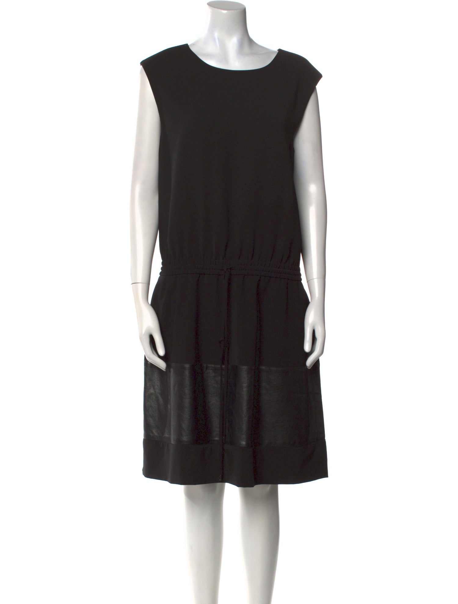 Vince Scoop Neck Knee-Length Dress