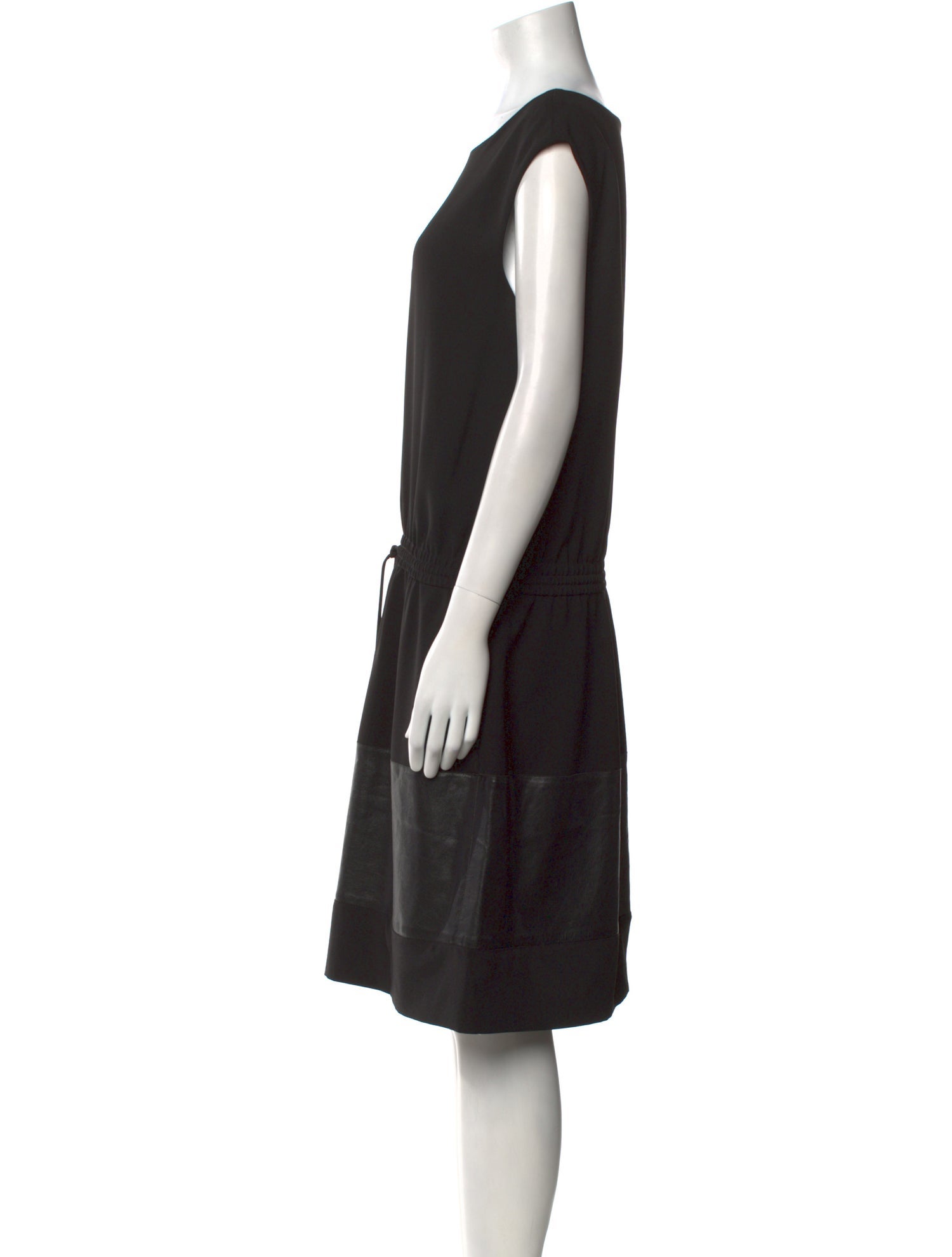 Vince Scoop Neck Knee-Length Dress