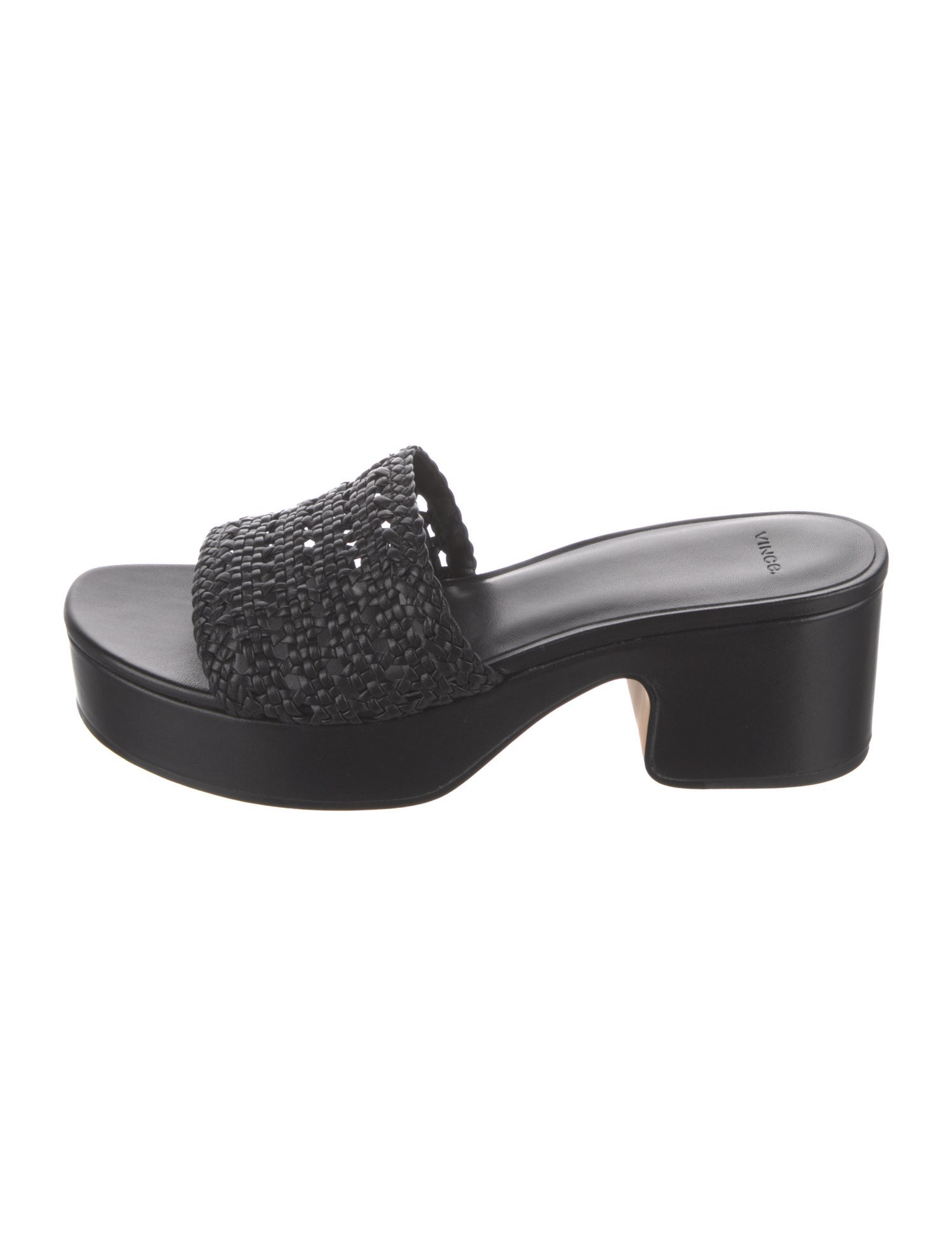 Vince Leather Printed Slides