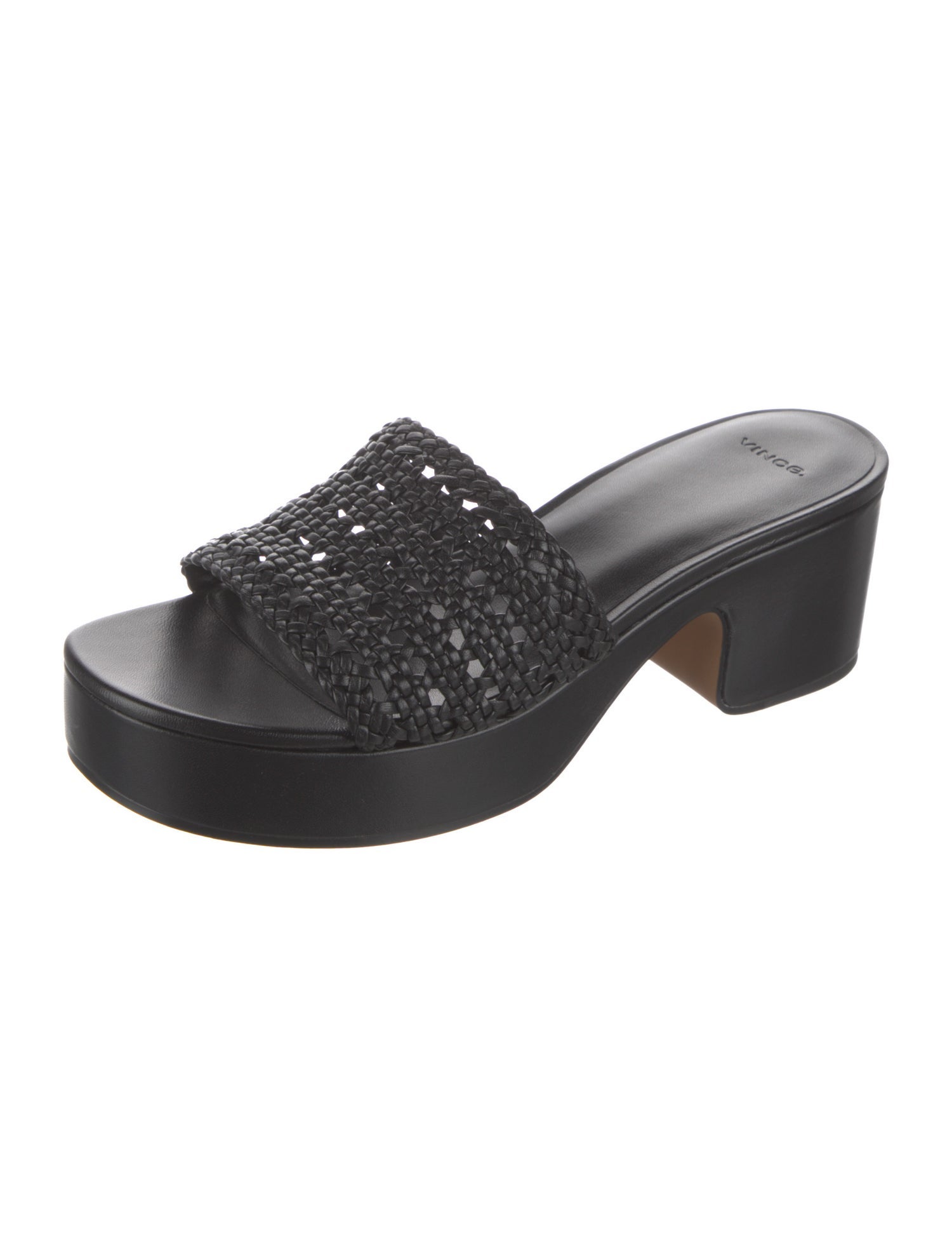 Vince Leather Printed Slides