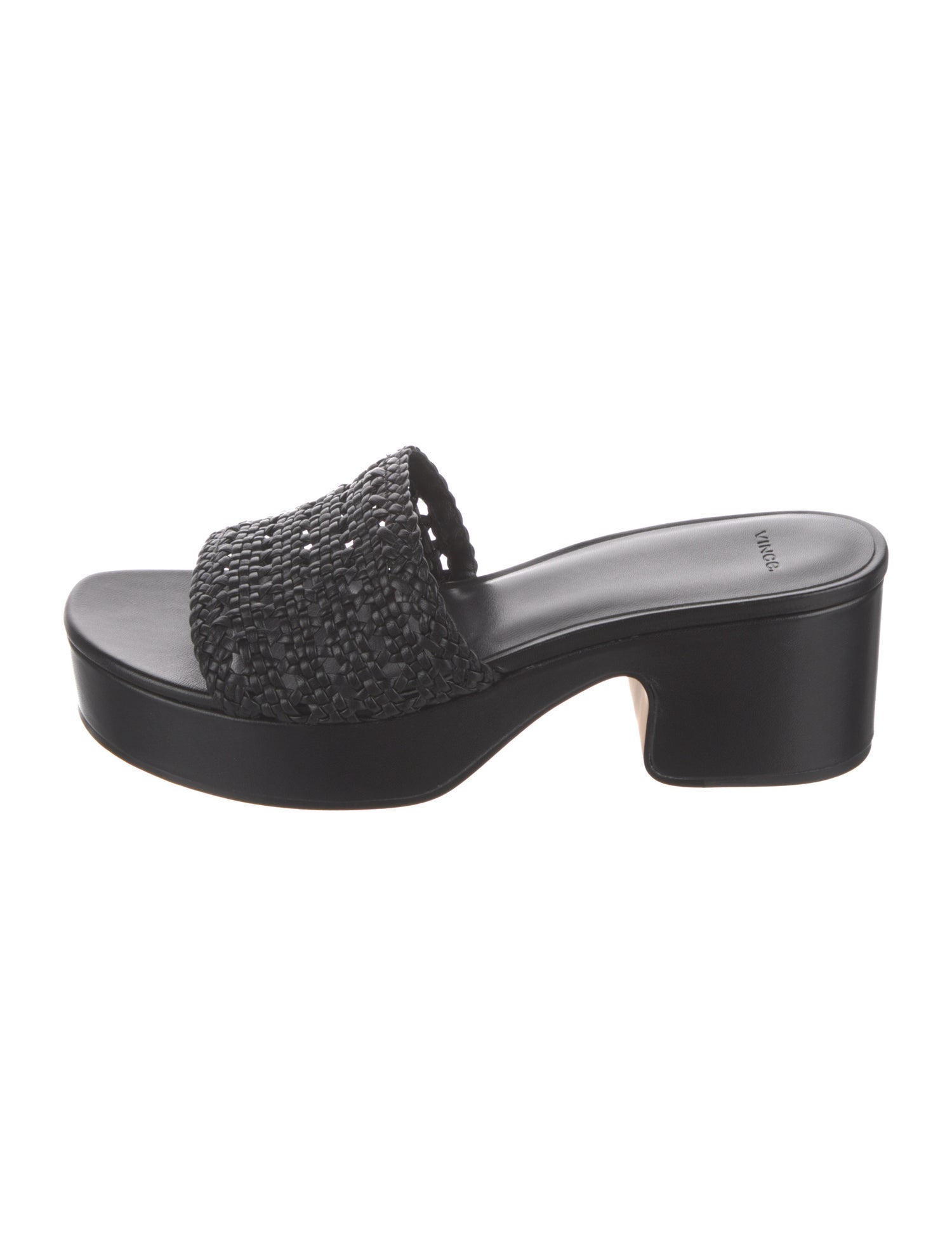 Vince Leather Printed Slides