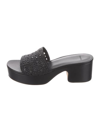 Vince Leather Printed Slides