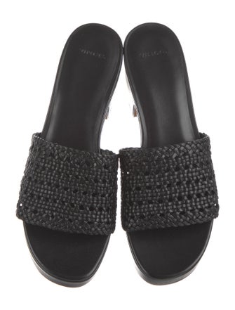 Vince Leather Printed Slides