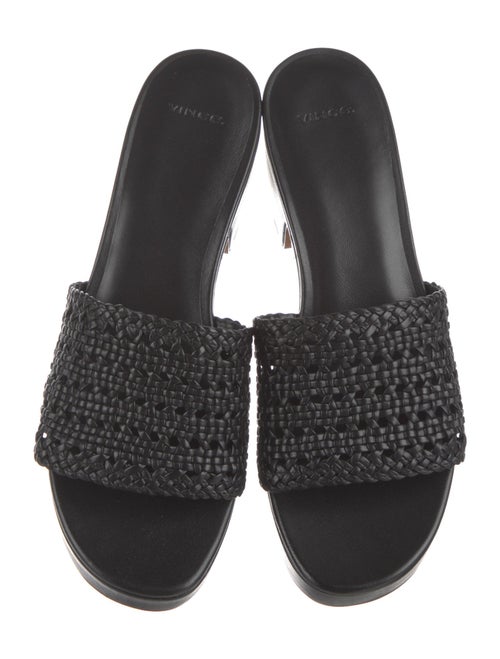 Vince Leather Printed Slides