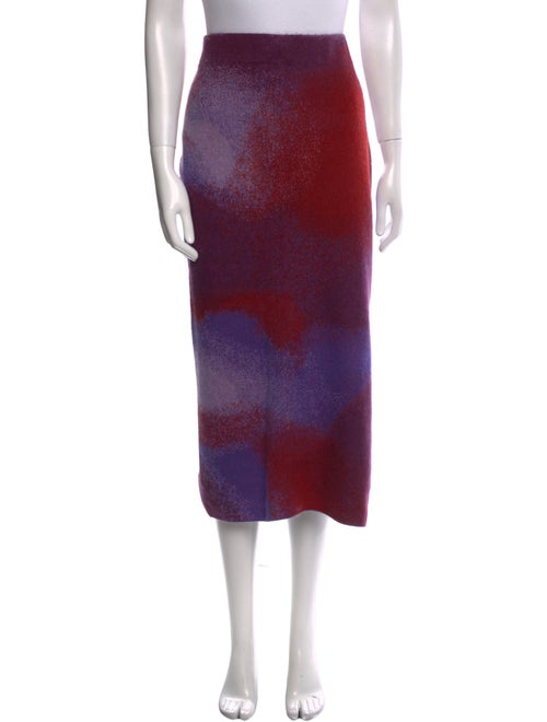 Vince Printed Midi Length Skirt