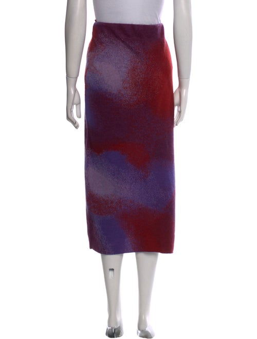 Vince Printed Midi Length Skirt