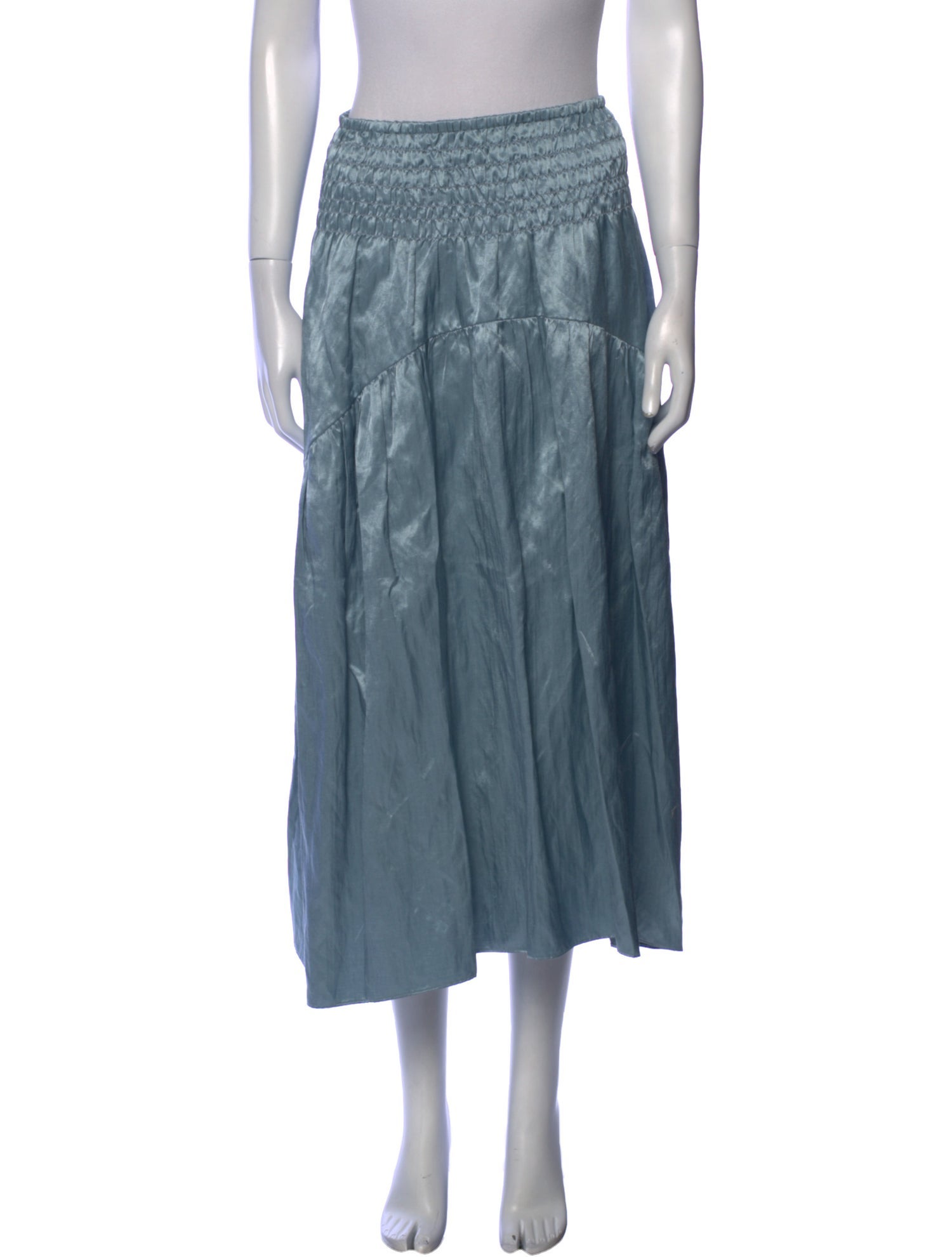 Vince Ruffle Embellishment Midi Length Skirt