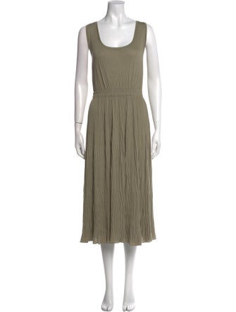 Vince Scoop Neck Midi Length Dress