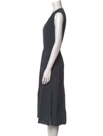 Vince V-Neck Midi Length Dress
