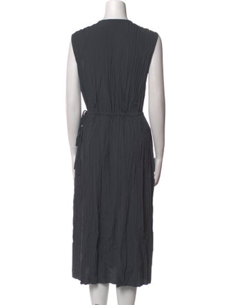 Vince V-Neck Midi Length Dress