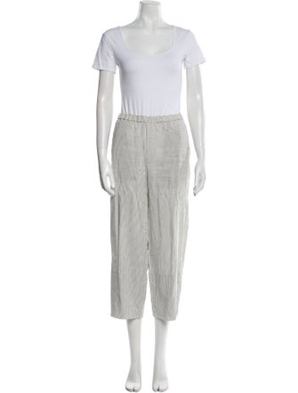 Vince Linen Striped Pant Set
