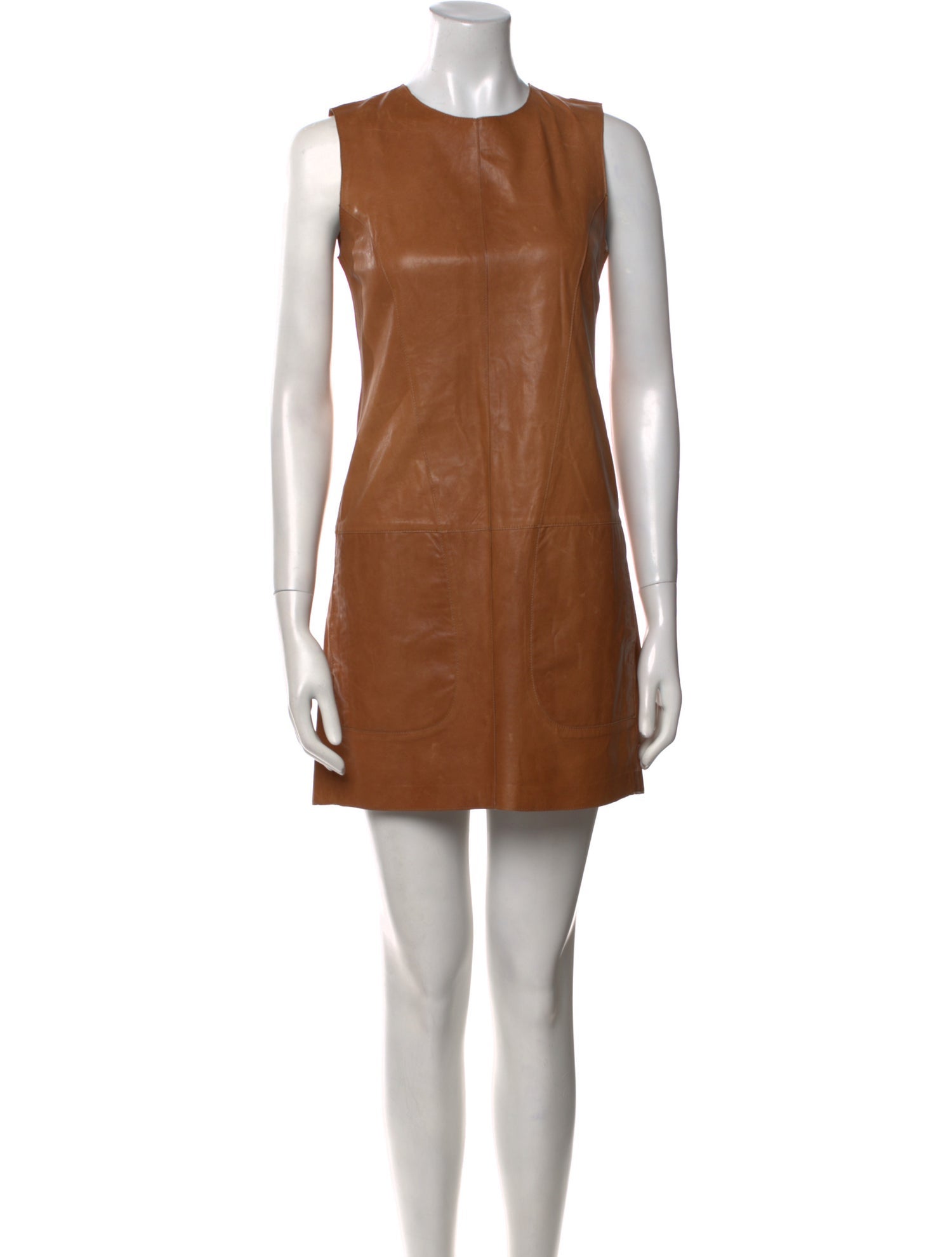 Vince Leather Mini Dress
