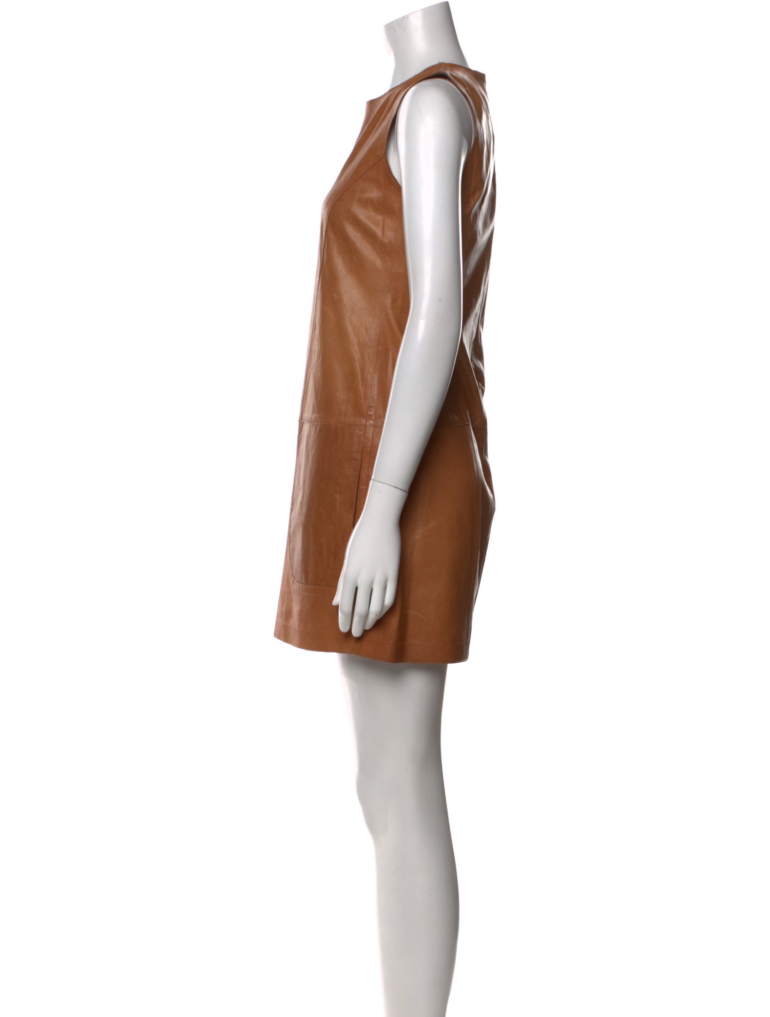 Vince Leather Mini Dress