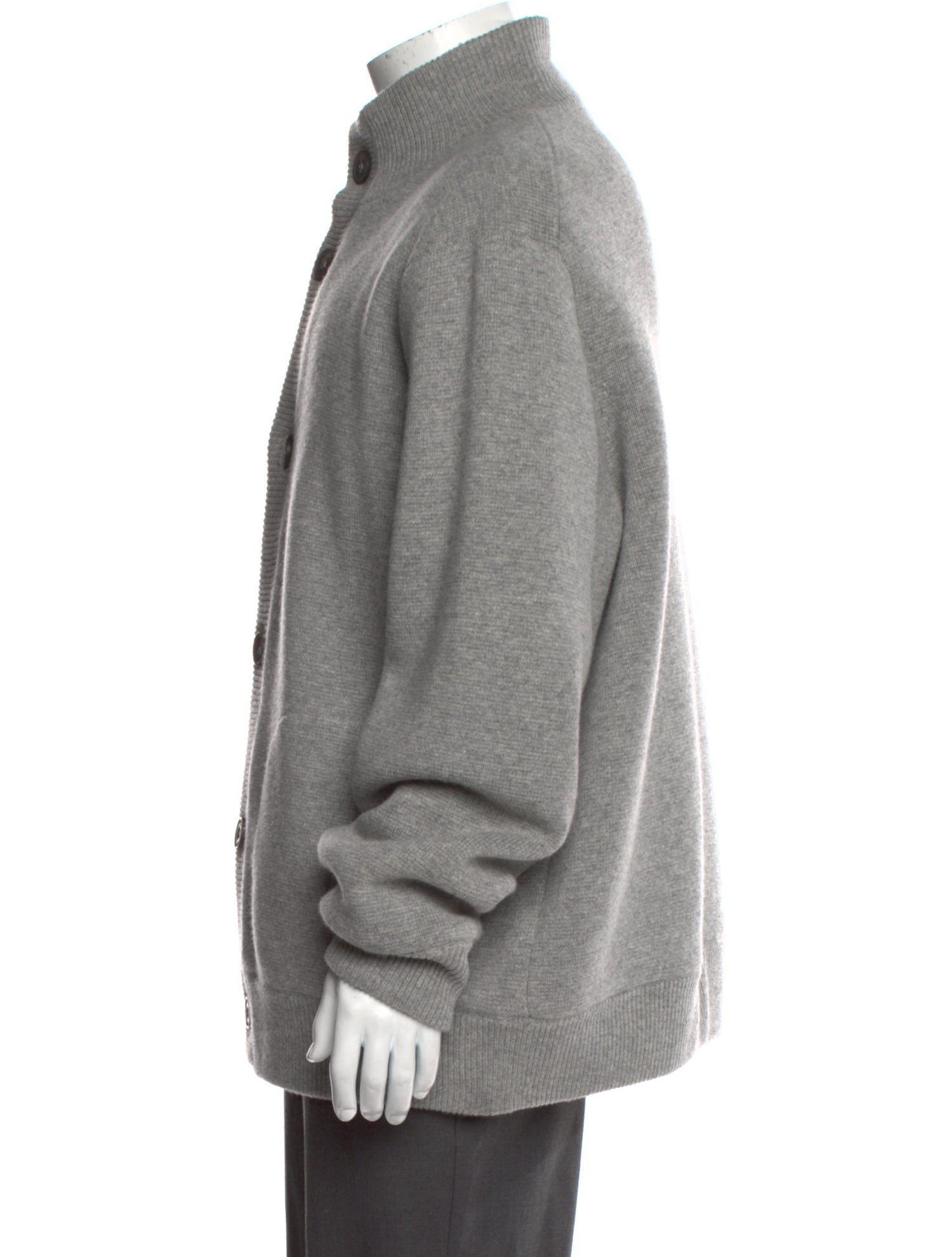 Vince Wool Mock Neck Cardigan