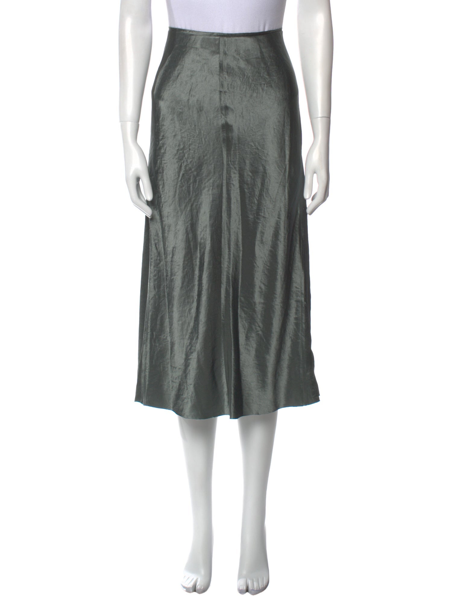 Vince Raw-Edge Trim Knee-Length Skirt