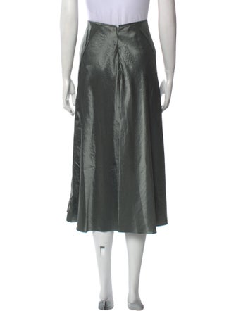 Vince Raw-Edge Trim Knee-Length Skirt