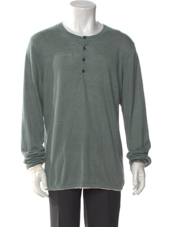 Vince Linen Crew Neck Pullover