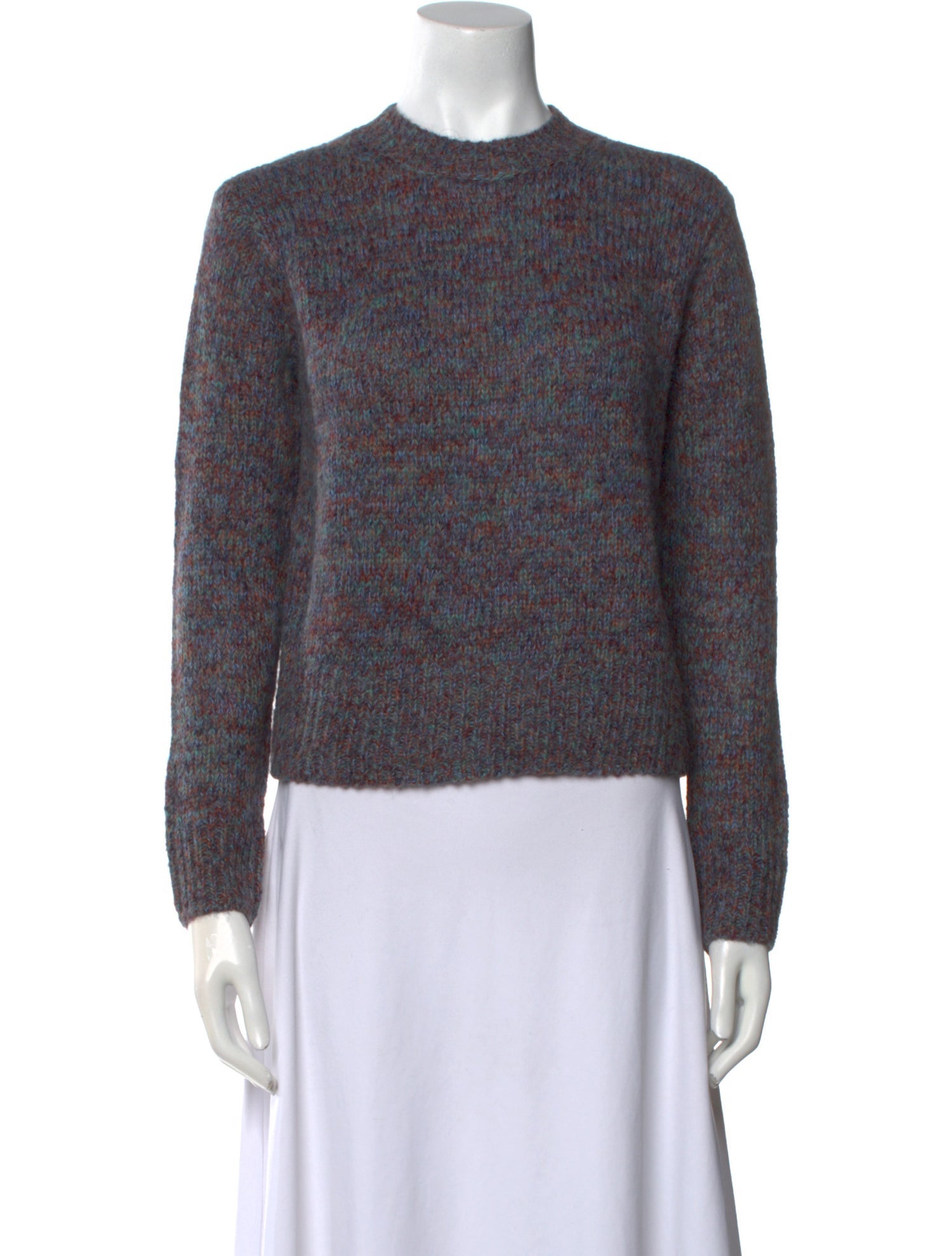 Vince Printed Crew Neck Sweater