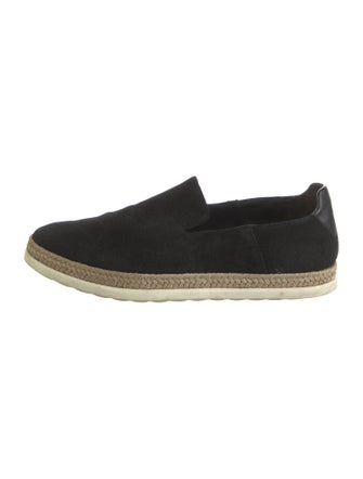Vince Suede Leather Trim Embellishment Espadrilles