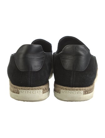 Vince Suede Leather Trim Embellishment Espadrilles