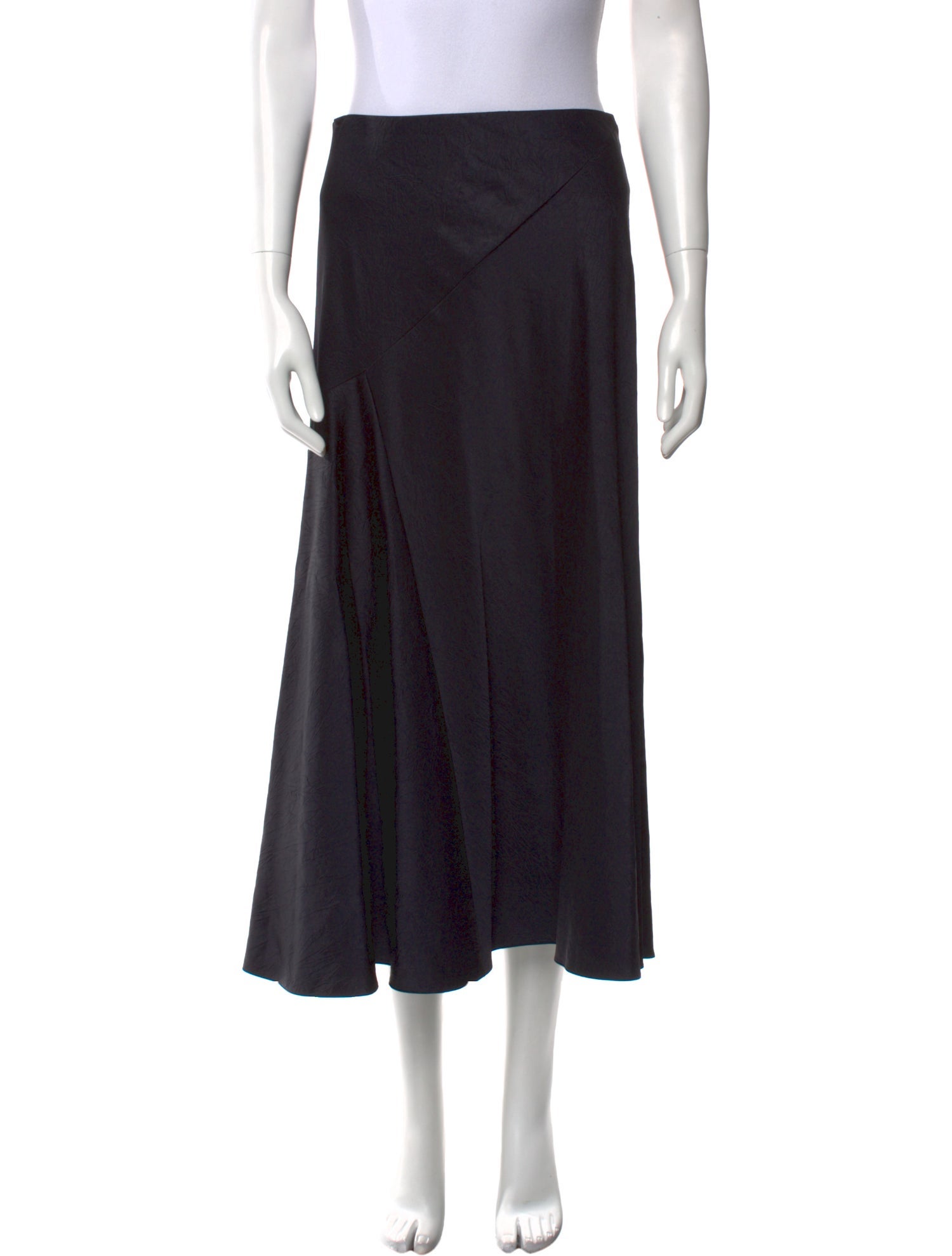Vince Pleated Accents Midi Length Skirt
