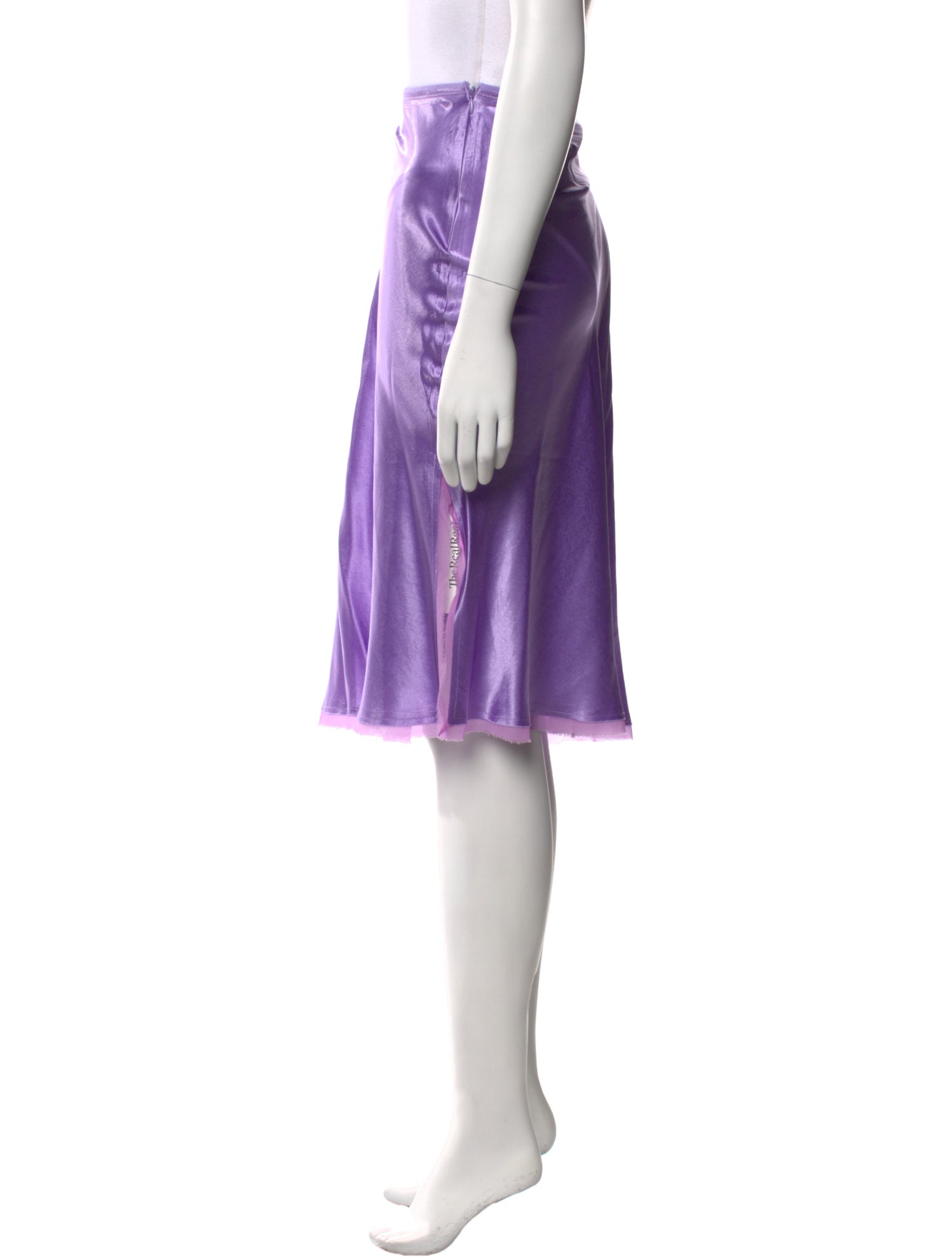 Vince Mesh Accents Knee-Length Skirt