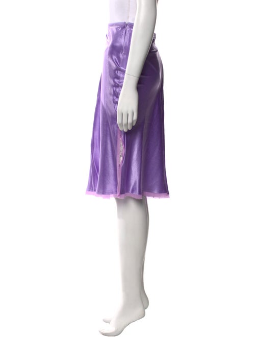 Vince Mesh Accents Knee-Length Skirt