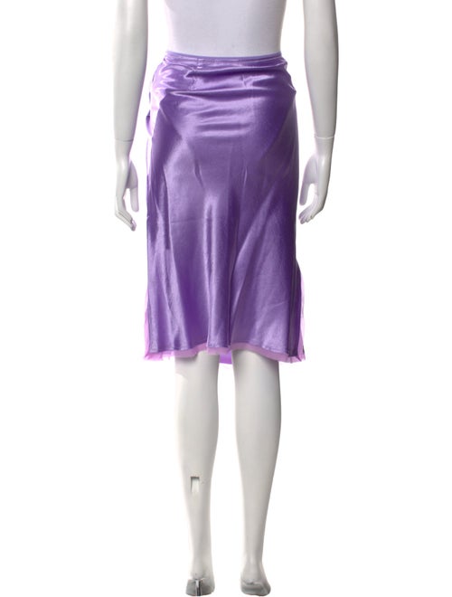 Vince Mesh Accents Knee-Length Skirt