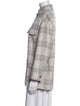 Vince Wool Plaid Print Utility Jacket