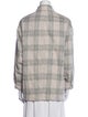 Vince Wool Plaid Print Utility Jacket