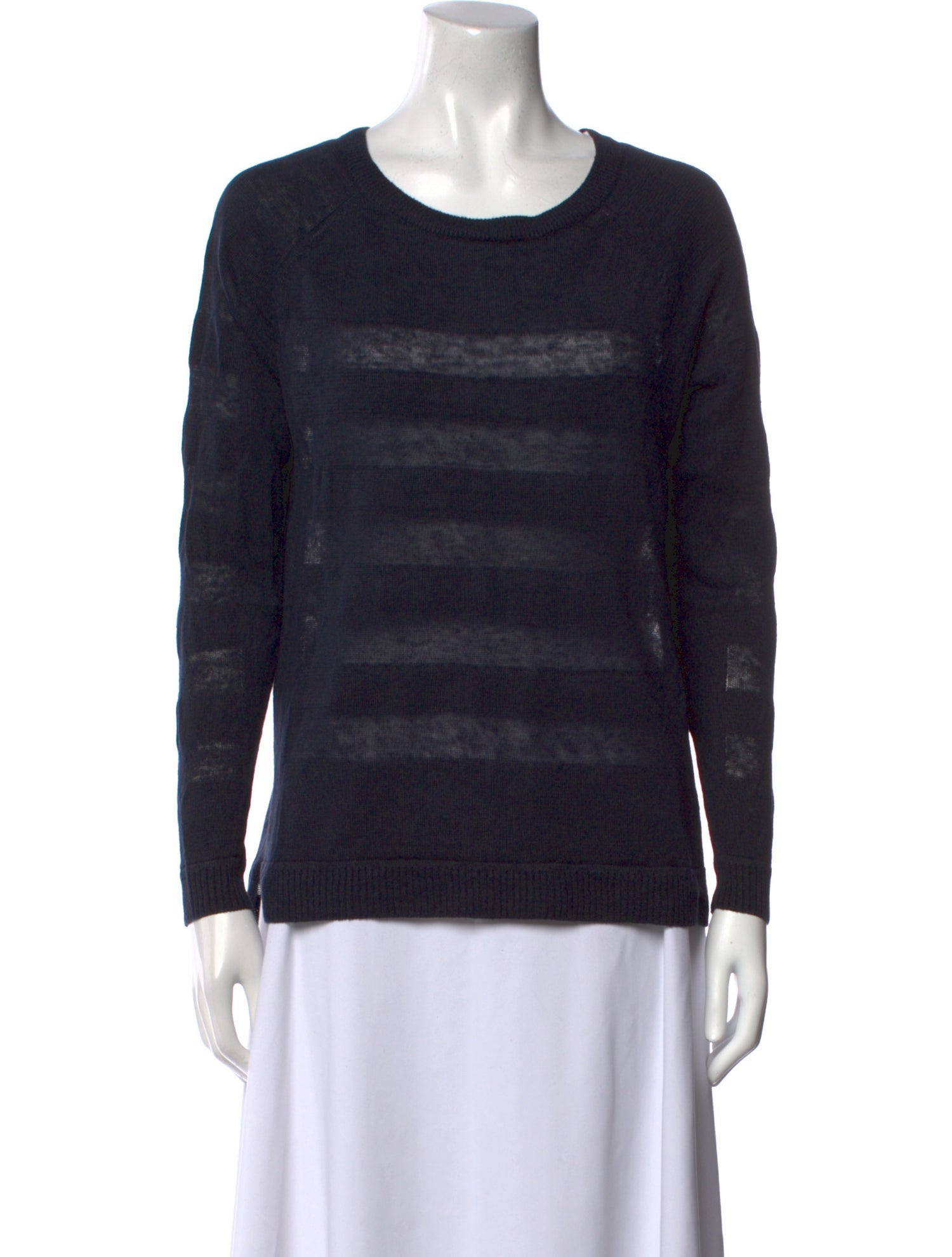 Vince Linen Striped Sweater