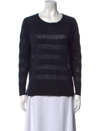 Vince Linen Striped Sweater