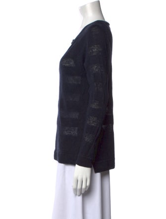 Vince Linen Striped Sweater