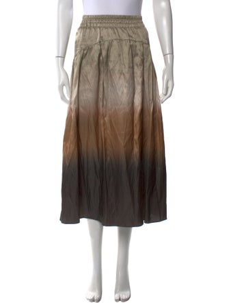 Vince Ruffle Embellishment Midi Length Skirt